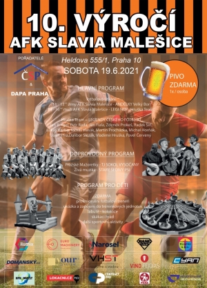 10. výročí AFK Slavia Malešice